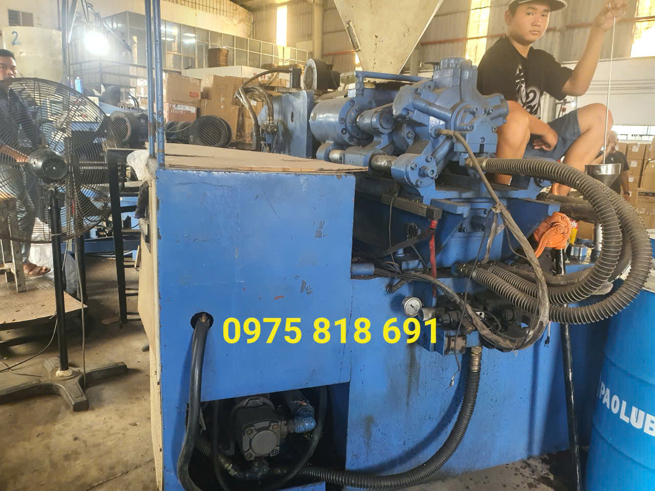 thu mua máy móc cũ kcn long hậu 